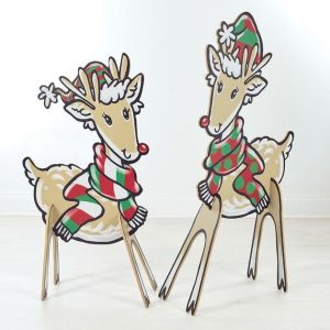 Home Accessories |   Reindeer Porch Signs