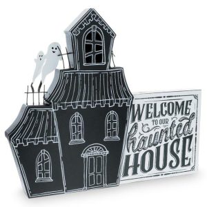 Home Accessories |   Welcome To Our Haunted House Sitter